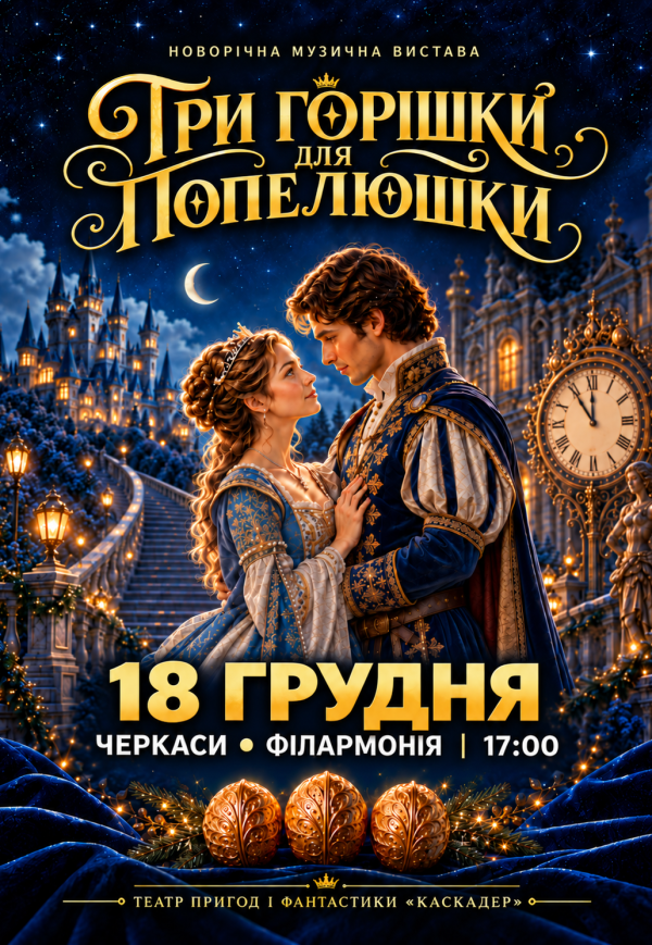 Новогодний музыкальный спектакль "Три орешка для Золушки"